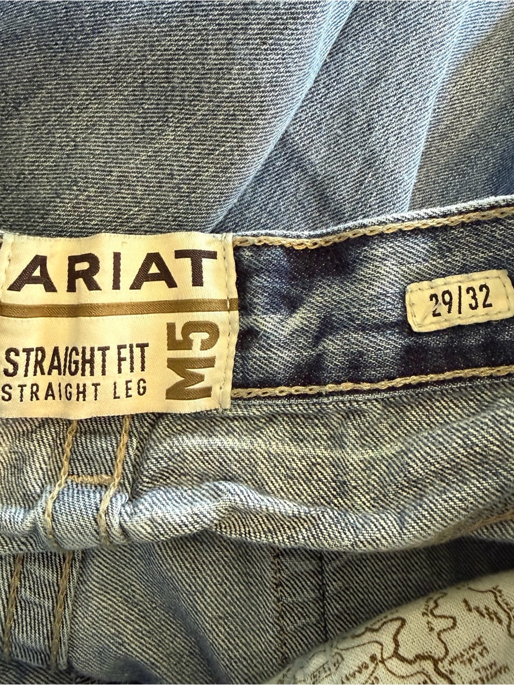 Ariat M5 Ridgeline Straight Leg Jeans Mens Size 29x32 - Picture 5 of 6